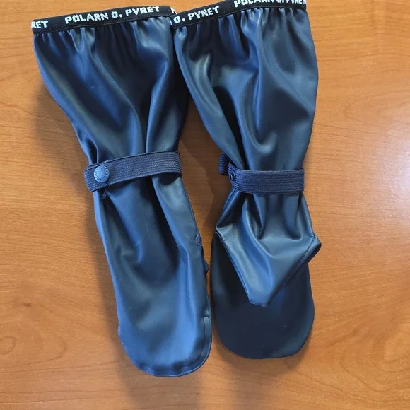 Polarn O. Pyret Kids' Navy Waterproof Mittens - Picture 3 of 3